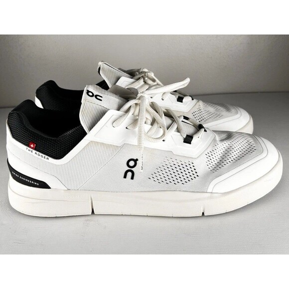 Men's The Roger Spin Casual White And Black OC Sneakers Size 12.5 - Picture 3 of 8